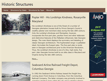 Tablet Screenshot of historic-structures.com